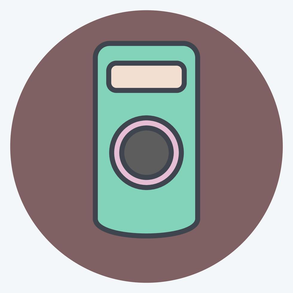 Icon-Kamera-Fernbedienung. im Zusammenhang mit Fotografie-Symbol. Farbe Mate-Stil. einfaches Design editierbar. einfache Abbildung vektor