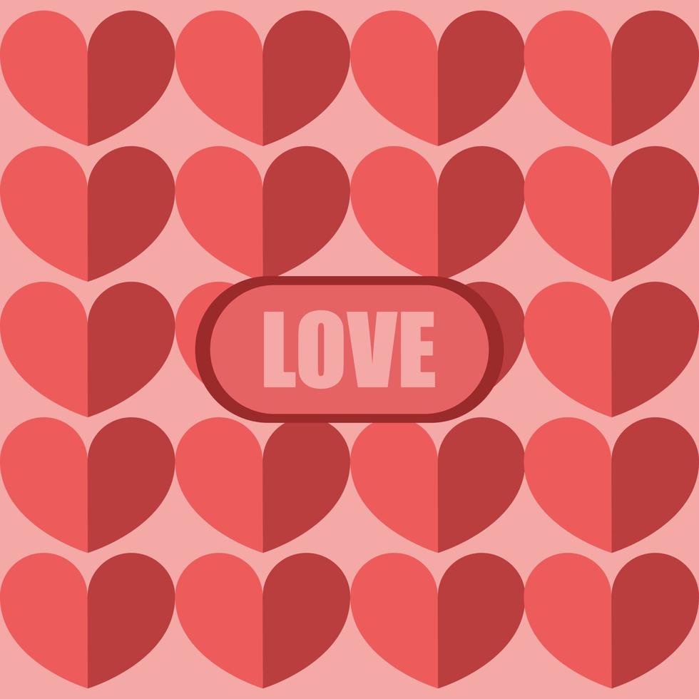 kärlek symbol mönster på bakgrund. inbjudan mall bakgrund design, hälsning kort, affisch. vektor illustration