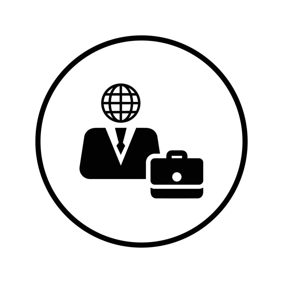 Symbol für globales Geschäft. vektor