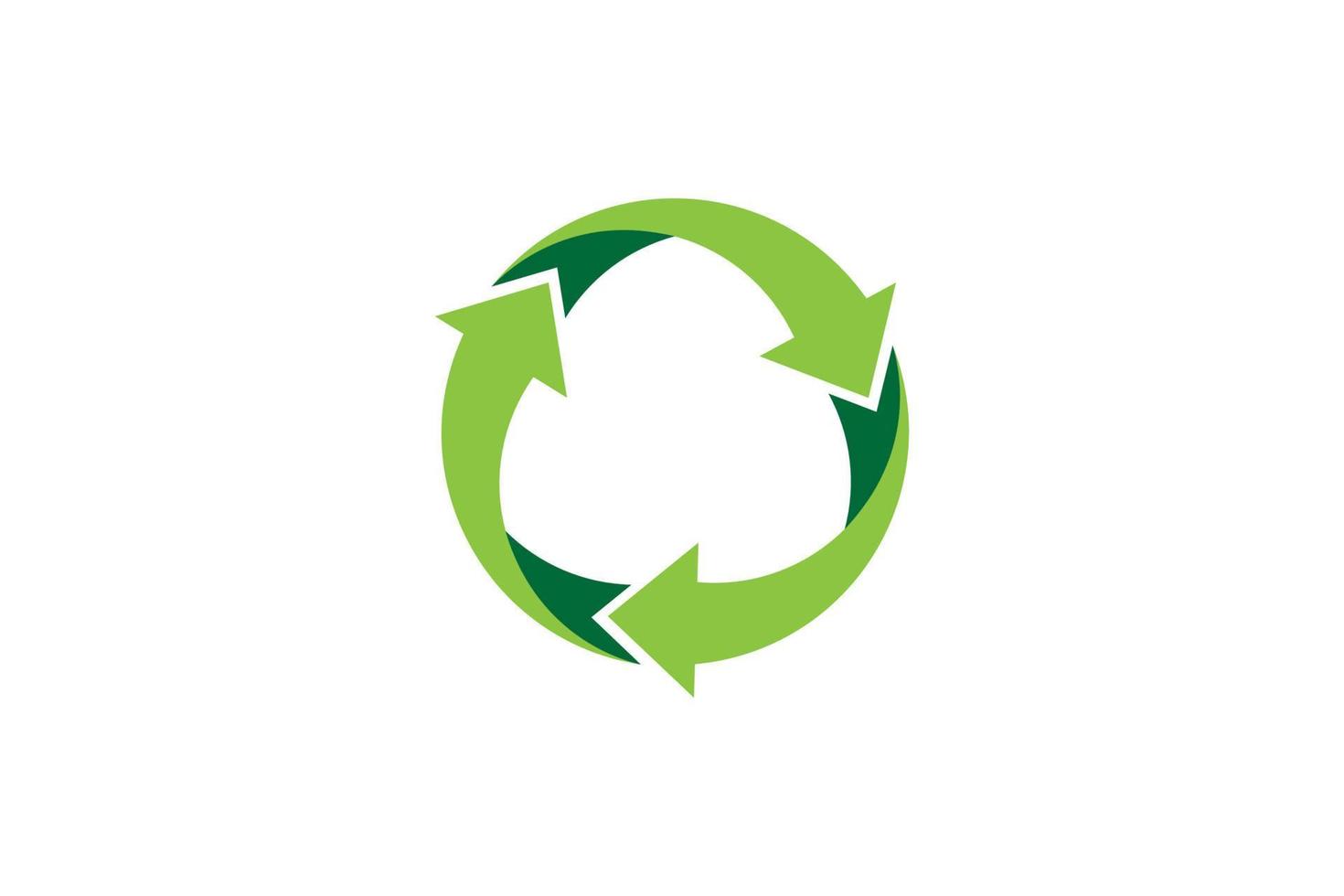 Recycling-Symbol-Zeichen-Vektor-Design vektor