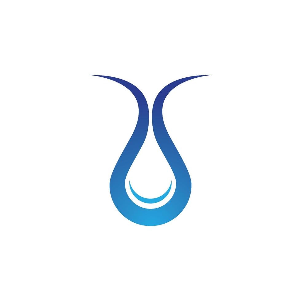 Wassertropfen-Logo-Vorlage vektor