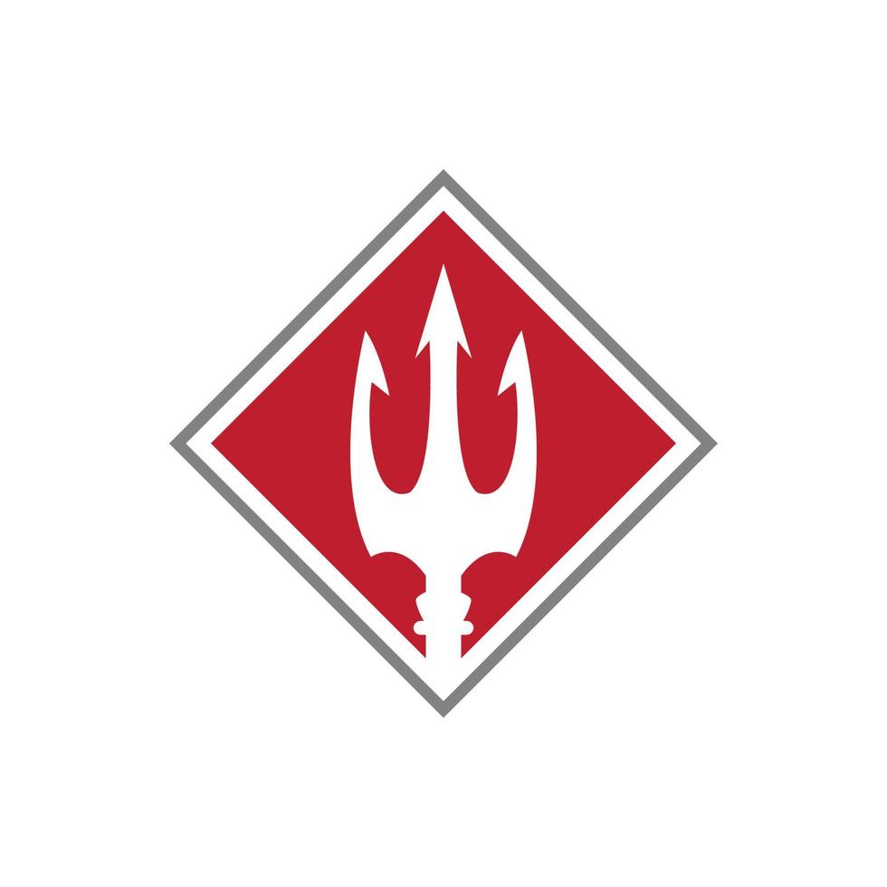 trident logotyp mall vektor ikon