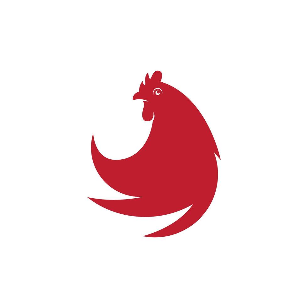 Huhn-Illustration-Icon-Vektor-Design vektor