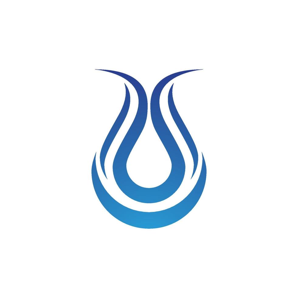 Wassertropfen-Logo-Vorlage vektor