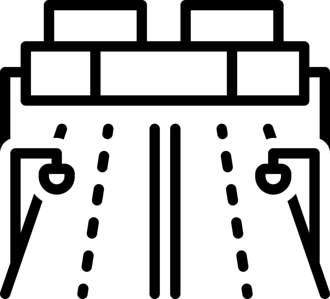 Liniensymbol für Autobahnen vektor