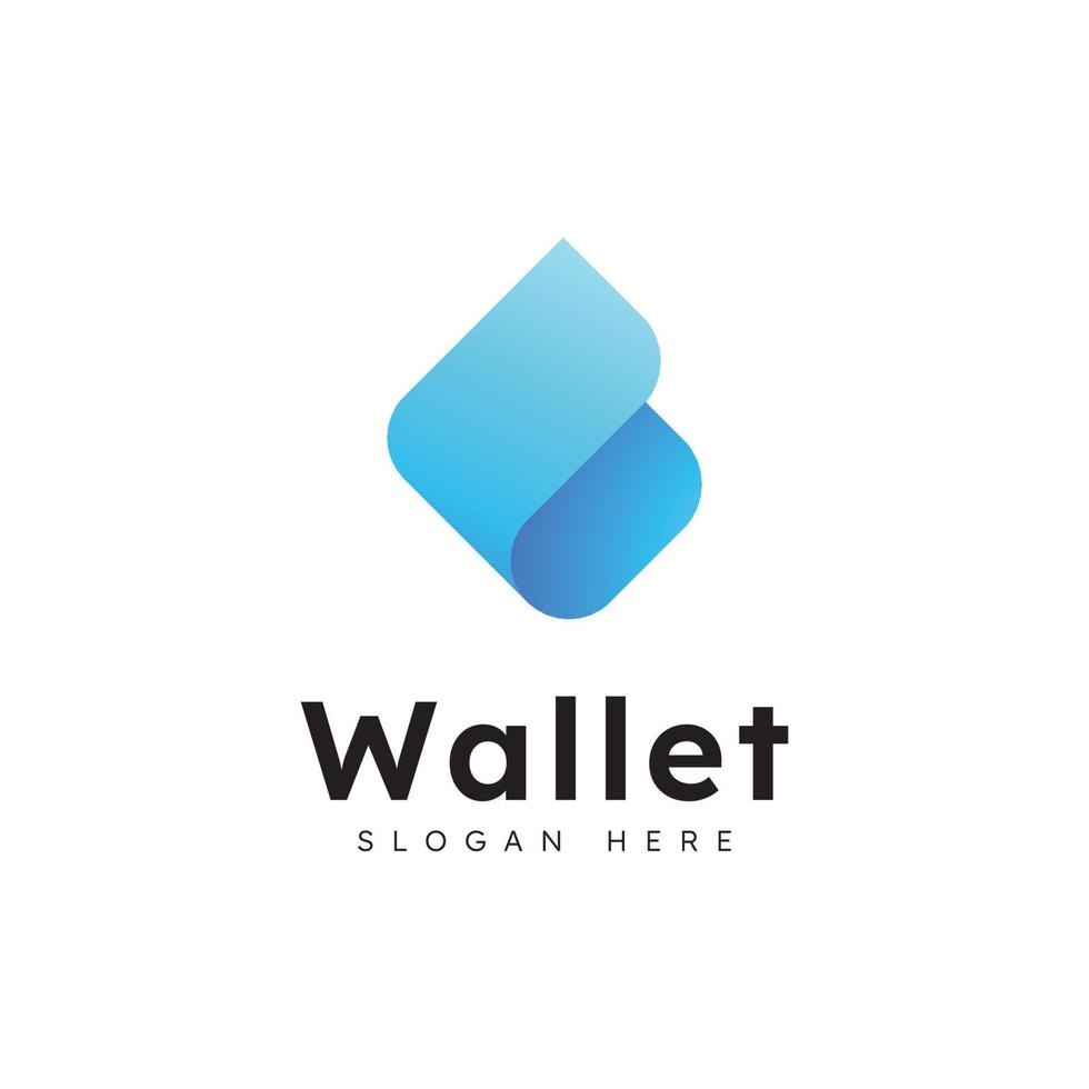 E-Wallet-Logo-Design-Vektor-Design-Vorlage vektor