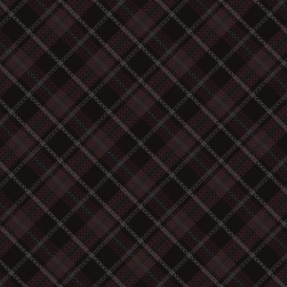 Tartan-Plaidmuster mit dunkler Farbe. vektor