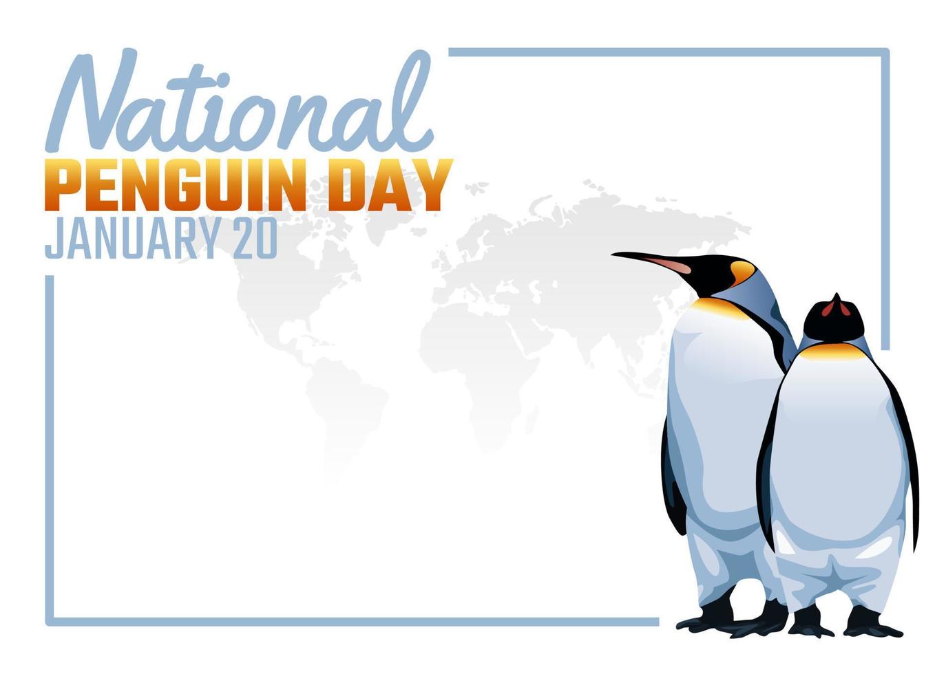 vektor grafisk av nationell pingvin dag Bra för nationell pingvin dag firande. platt design. flygblad design.platt illustration.