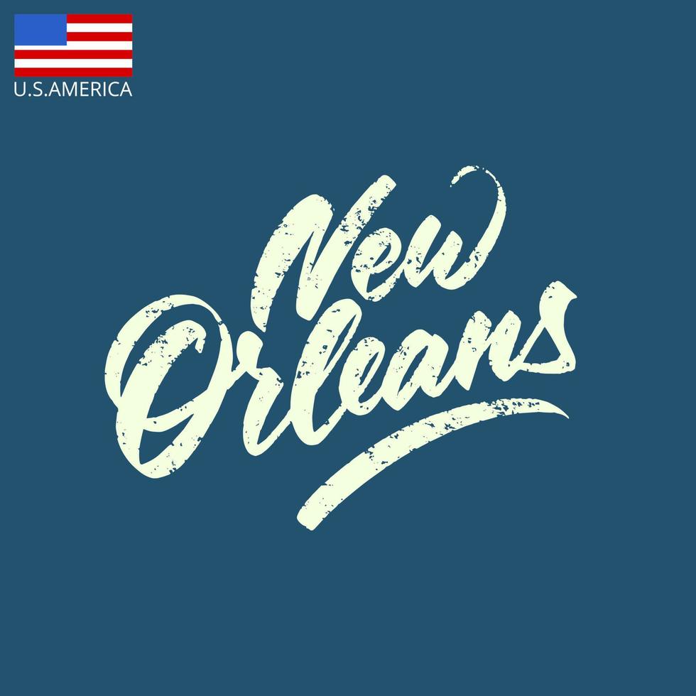 Vintage Inschrift City of America. New Orleans vektor