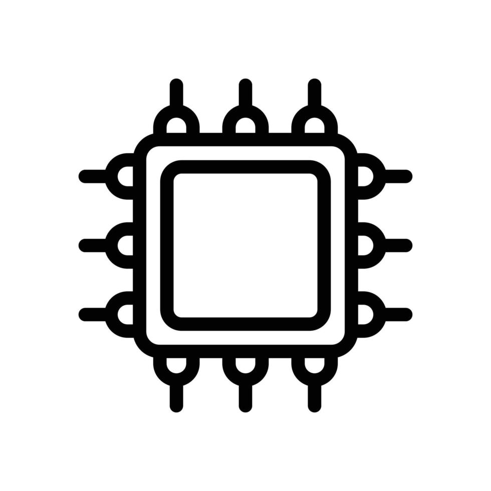 Prozessorvektorsymbol Elektronikzeile Eps 10 Datei vektor