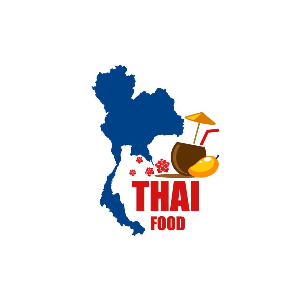 thailand kök restaurang ikon eller symbol vektor