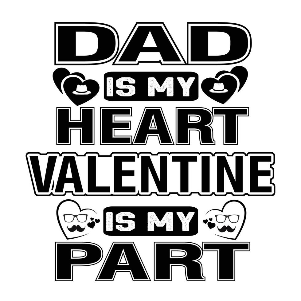 pappa är min hjärtskjorta vektor