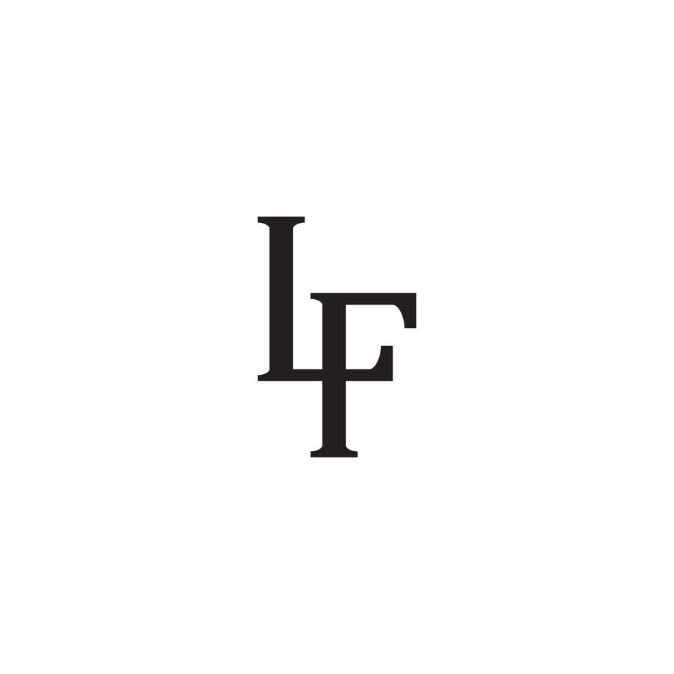 Buchstabe lf-Logo oder Icon-Design vektor