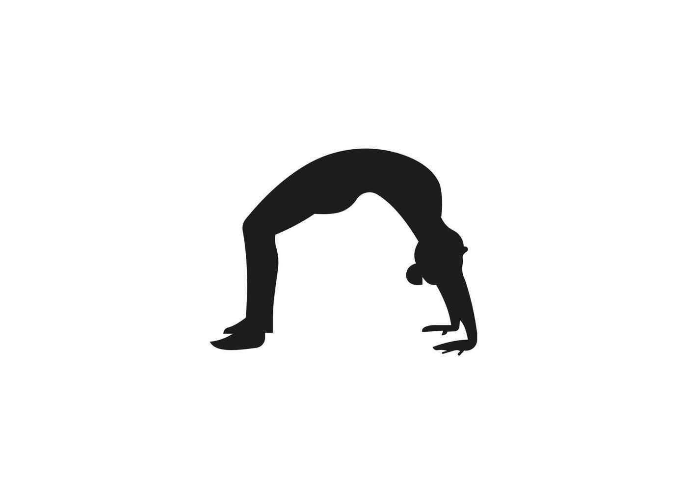 Yoga-Symbol. gesundheitsfitness und gesunder lebensstil. Yoga stellt flache Vektorillustration dar. vektor