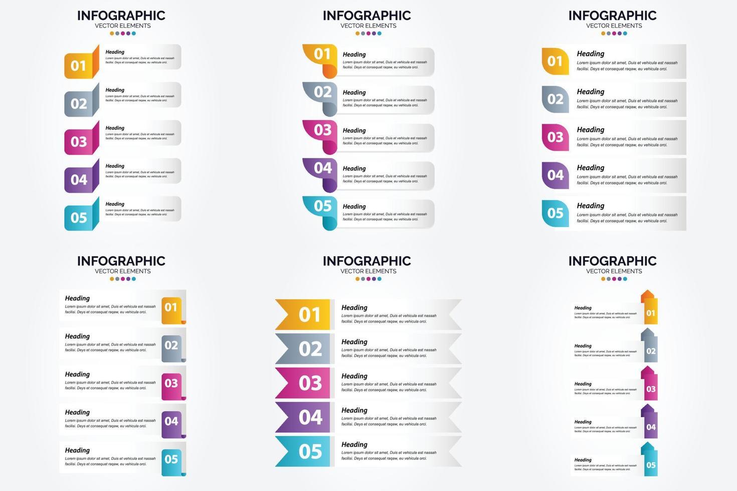 Dieses Vektor-Infografik-Set eignet sich perfekt für die Werbung in einer Broschüre. Flyer. oder Magazin. vektor