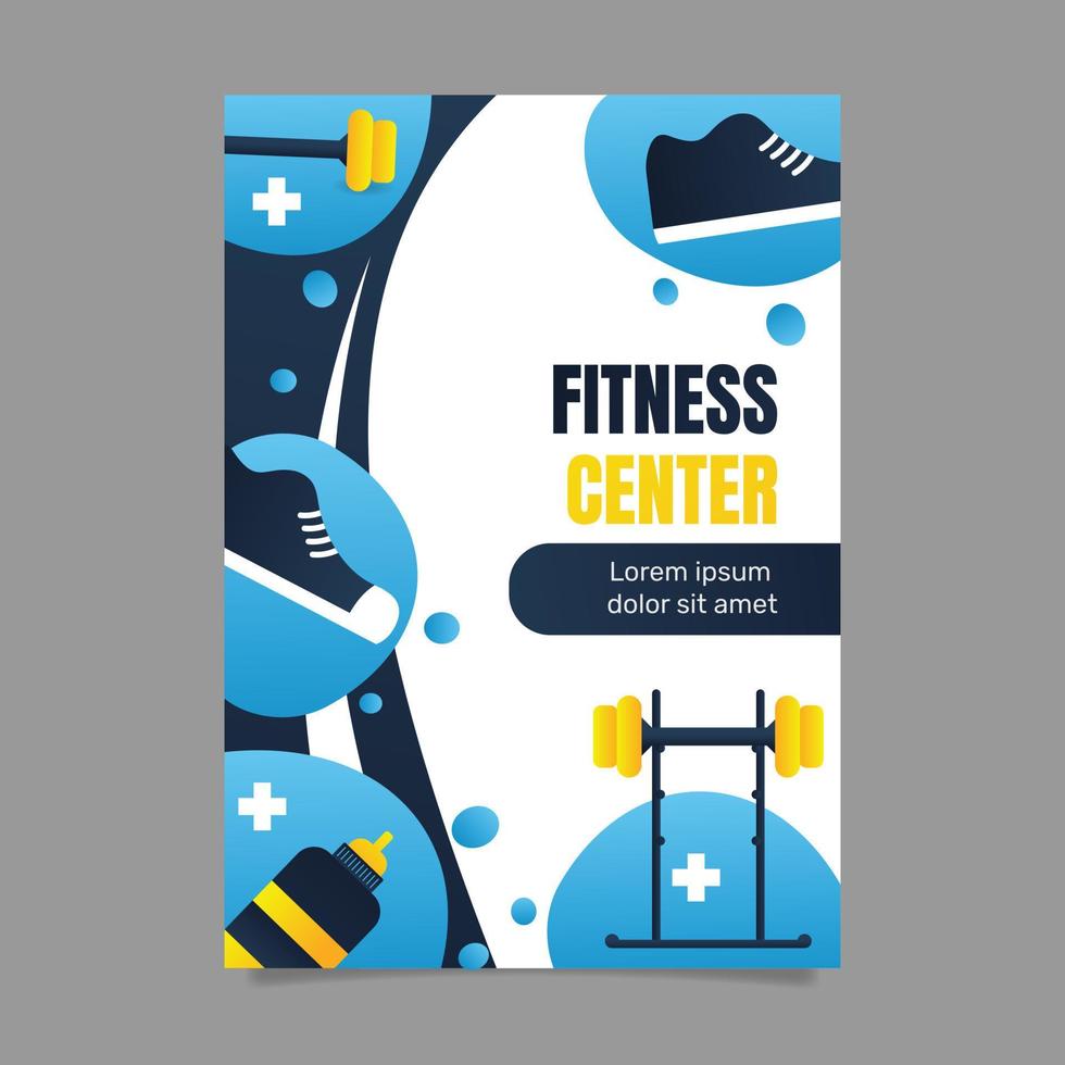 design von fitness- und übungsplakaten. - Vektor. vektor