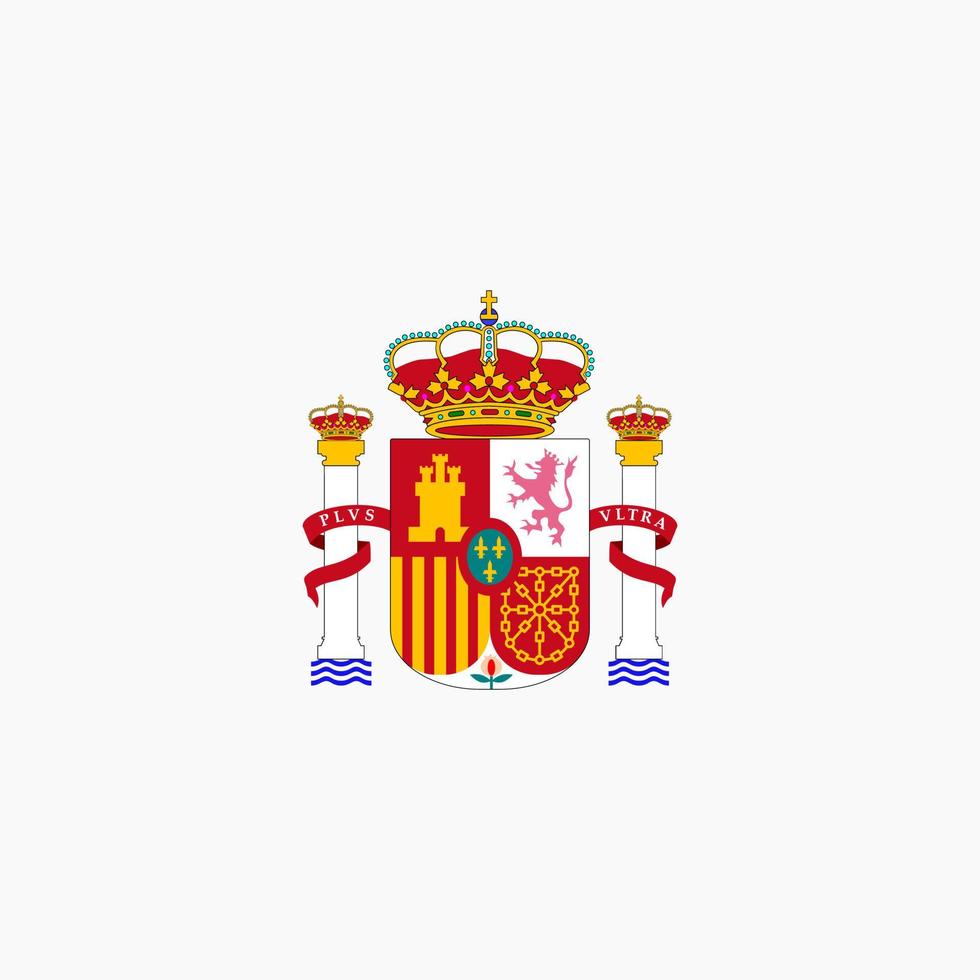 Spanien flagga logotyp vektor