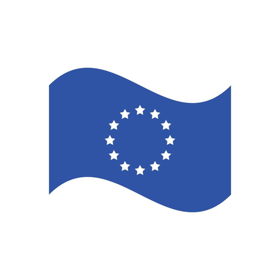 flagga av Europa vektor