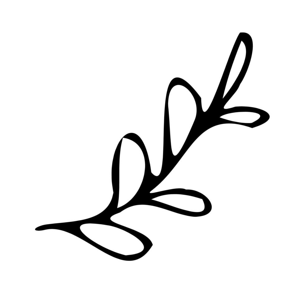 Blumen-Herz-Umschlag. Brief mit Blumen. Doodle-Stil. vektor