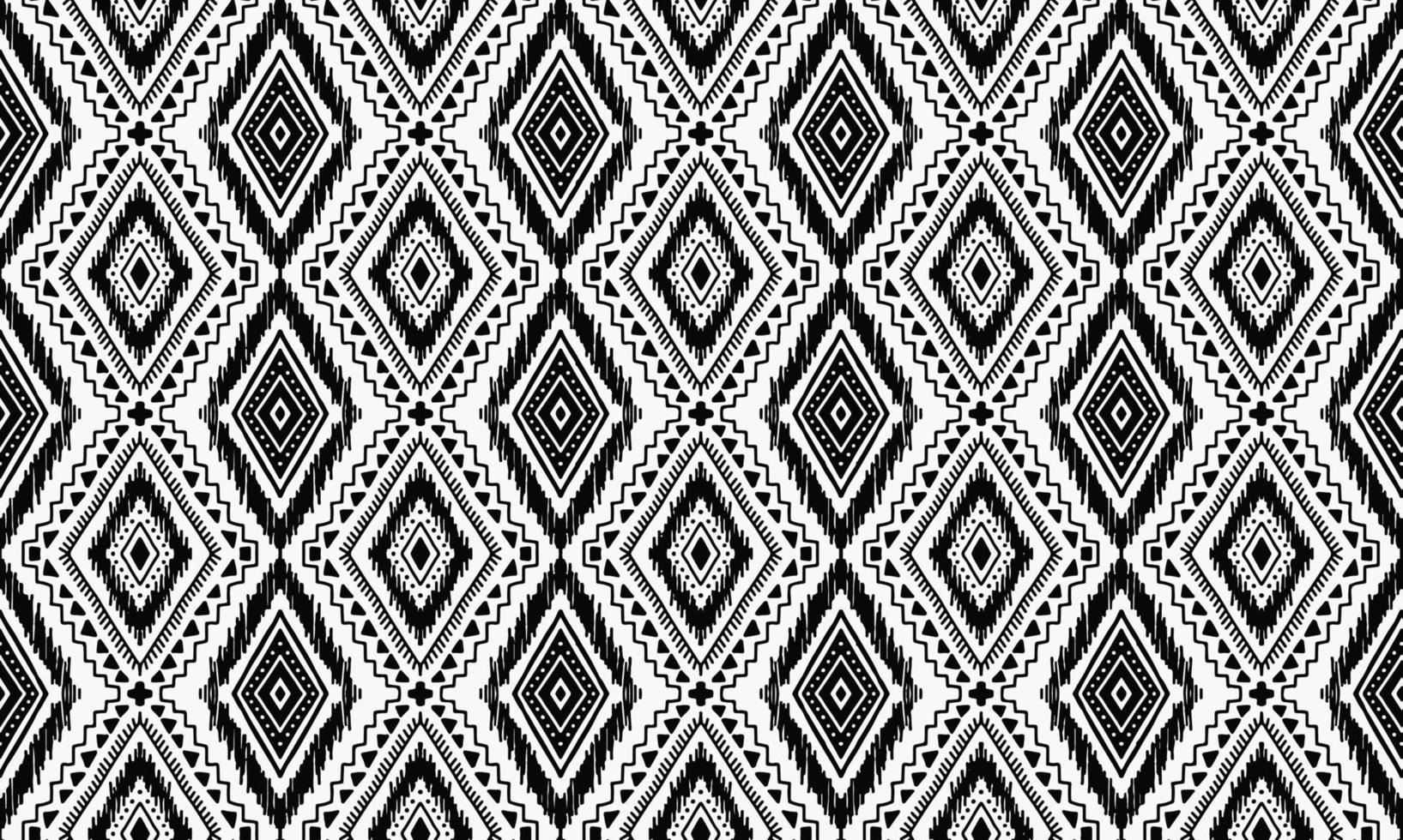 abstraktes niedliches schwarzes motiv geometrisch tribal ethnisches ikat volksmotiv argyle orientalisches einheimisches muster traditionelles design hintergrund, teppich, tapete, kleidung, stoff, verpackung, druck, batik, folk, streifen vektor