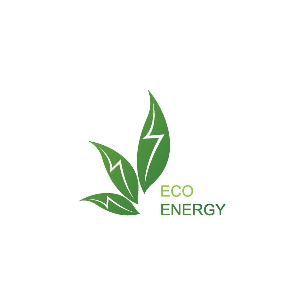 Öko-Energie-Logo-Vorlagenvektor vektor