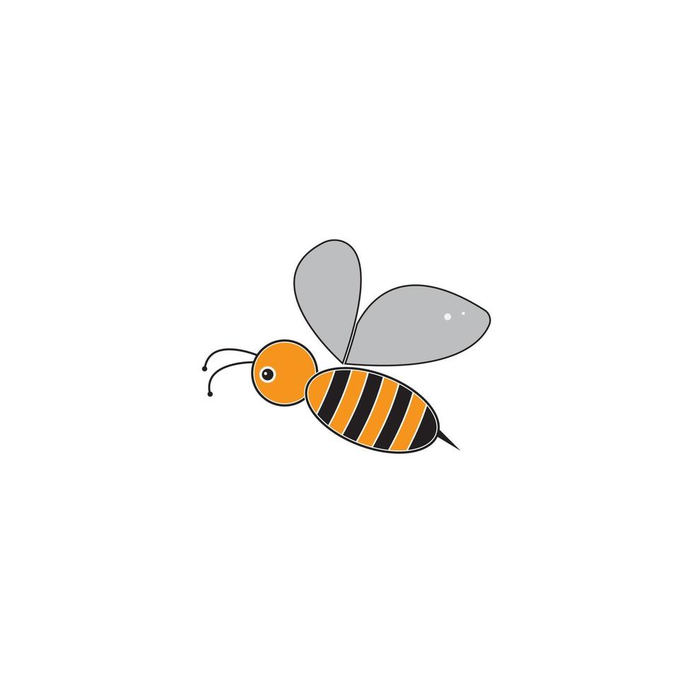 Bienenlogo Vorlage Vektor