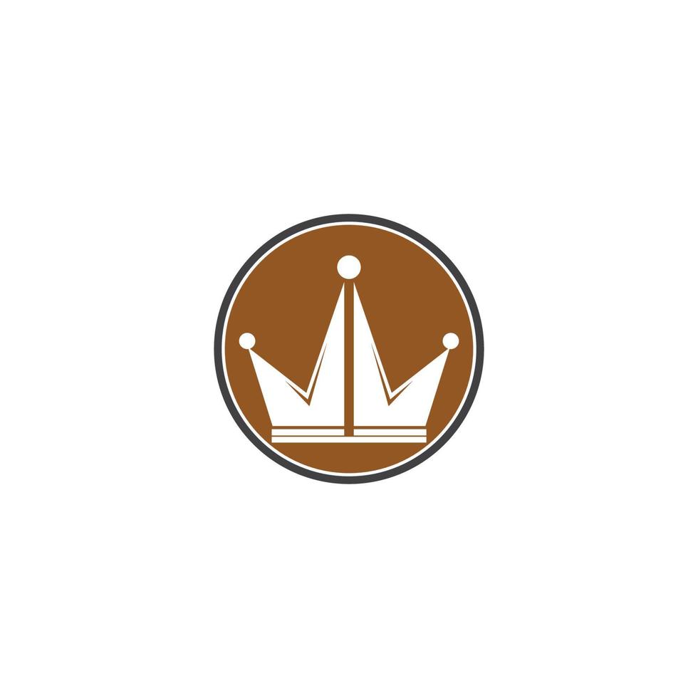Krone-Logo-Vorlage vektor