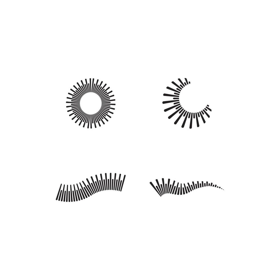 Schallwellen-Ilustration-Logo-Vektor vektor