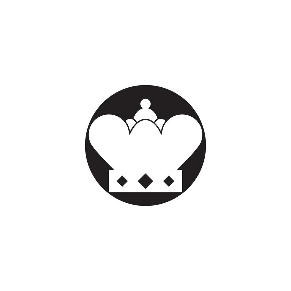 krona logotyp mall vektor