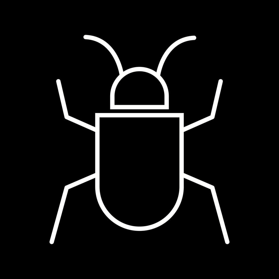 skön insekt vektor linje ikon