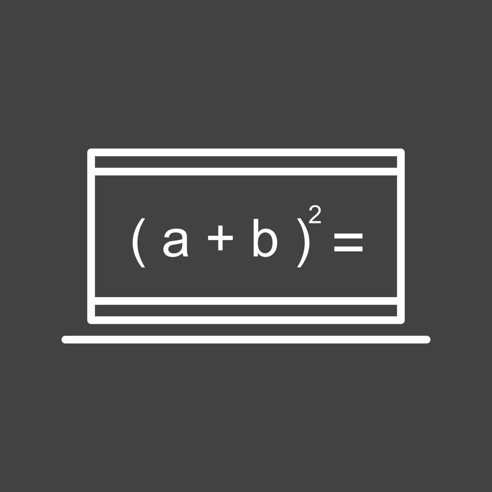 schöne Online-Formellinie Vektorsymbol vektor