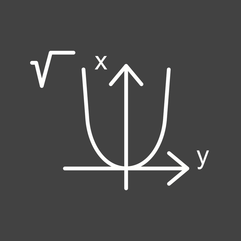 schönes Algebra-Linienvektorsymbol vektor