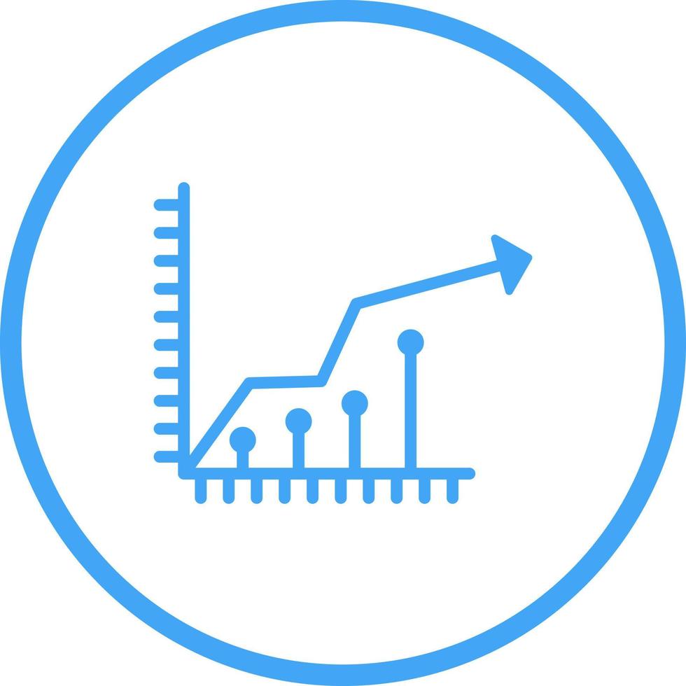 marknadsföra tillväxt vektor ikon