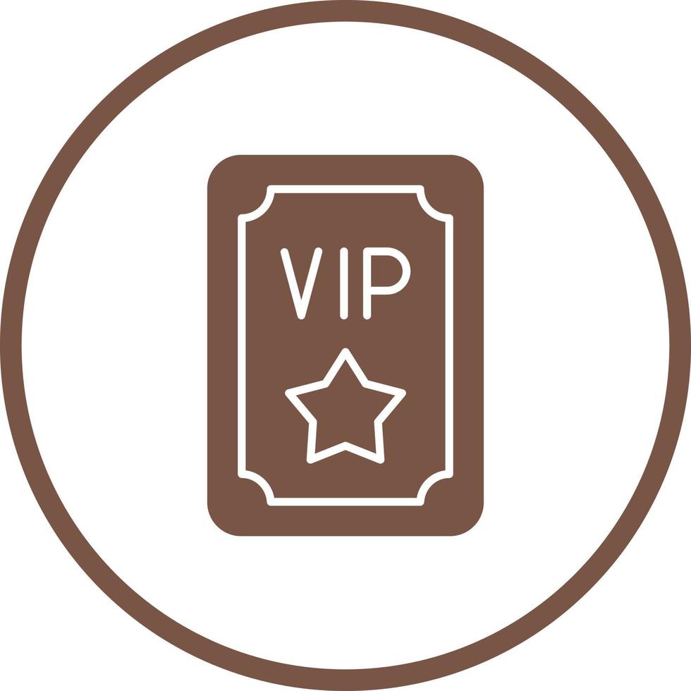 VIP-Pass-Vektor-Symbol vektor