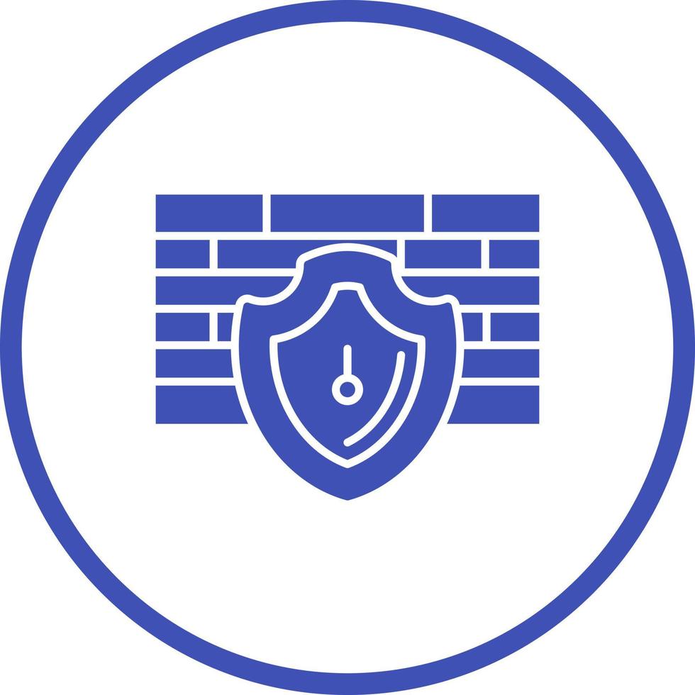 Firewall-Vektor-Symbol vektor