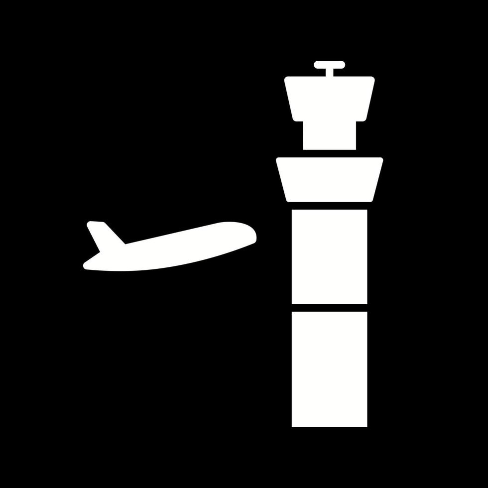 Luftkontrollturm-Vektorsymbol vektor