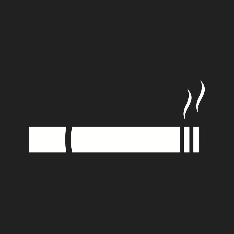 schönes Zigarettenvektor-Glyphen-Symbol vektor