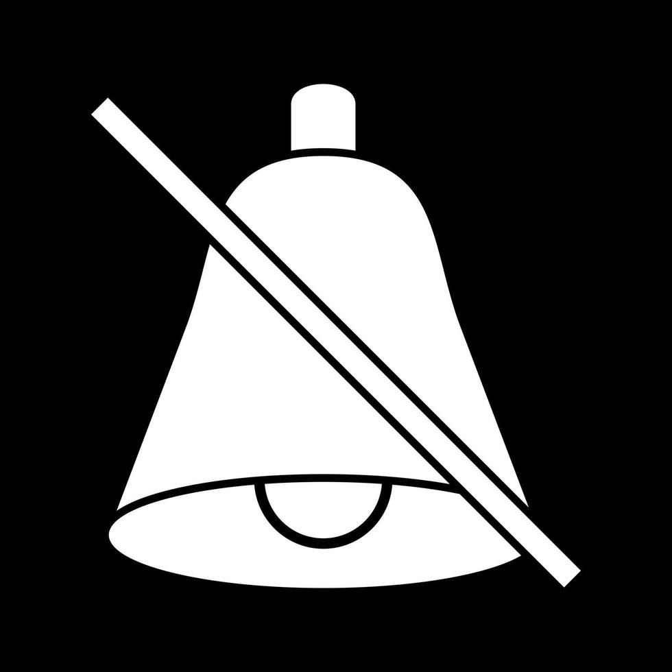 schön, kein Sound-Glyphen-Vektorsymbol vektor