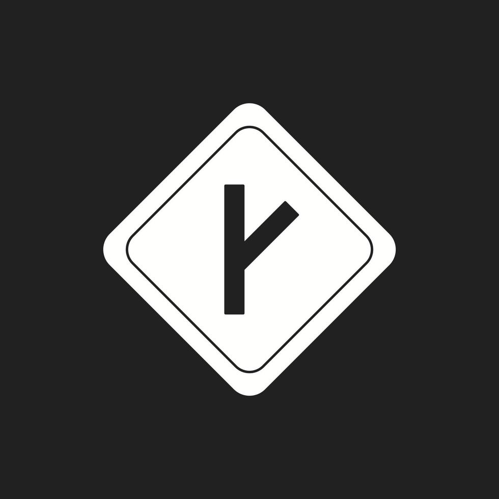 schönes Link-Straßenschild-Vektor-Glyphen-Symbol vektor