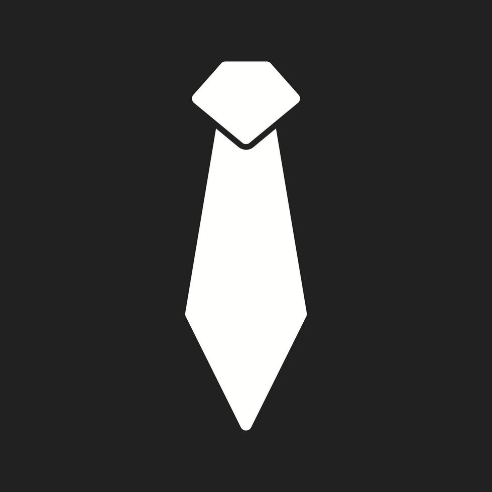 schönes Krawattenvektor-Glyphen-Symbol vektor
