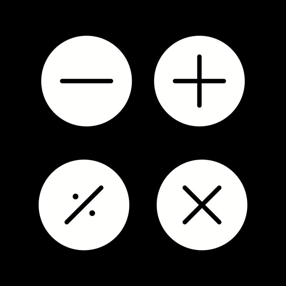 schöne mathematische Symbole Glyphen-Vektorsymbol vektor