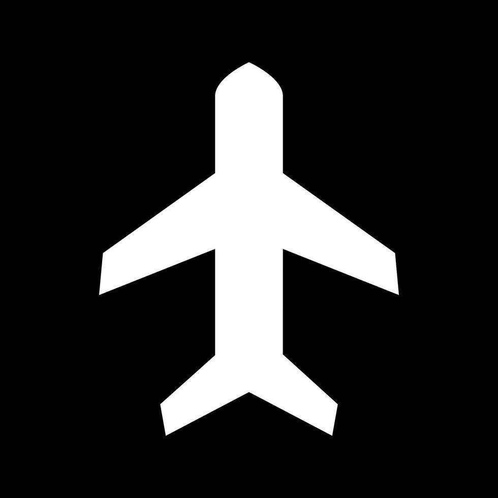 schönes Glyphen-Vektorsymbol für den Flugzeugmodus vektor