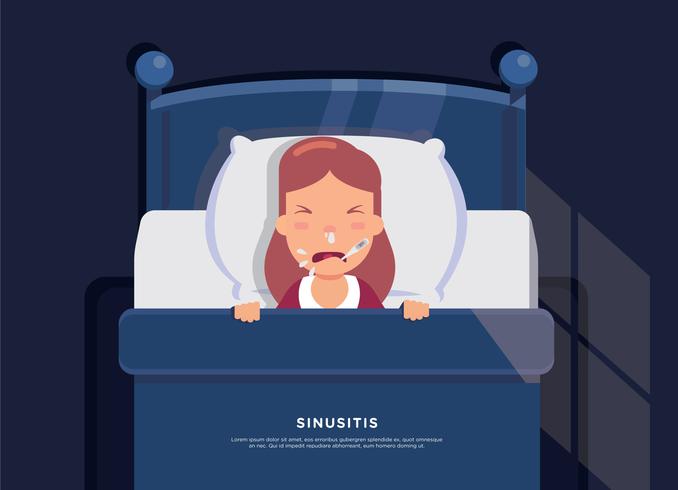 Gratis Sinus Sickness Vector