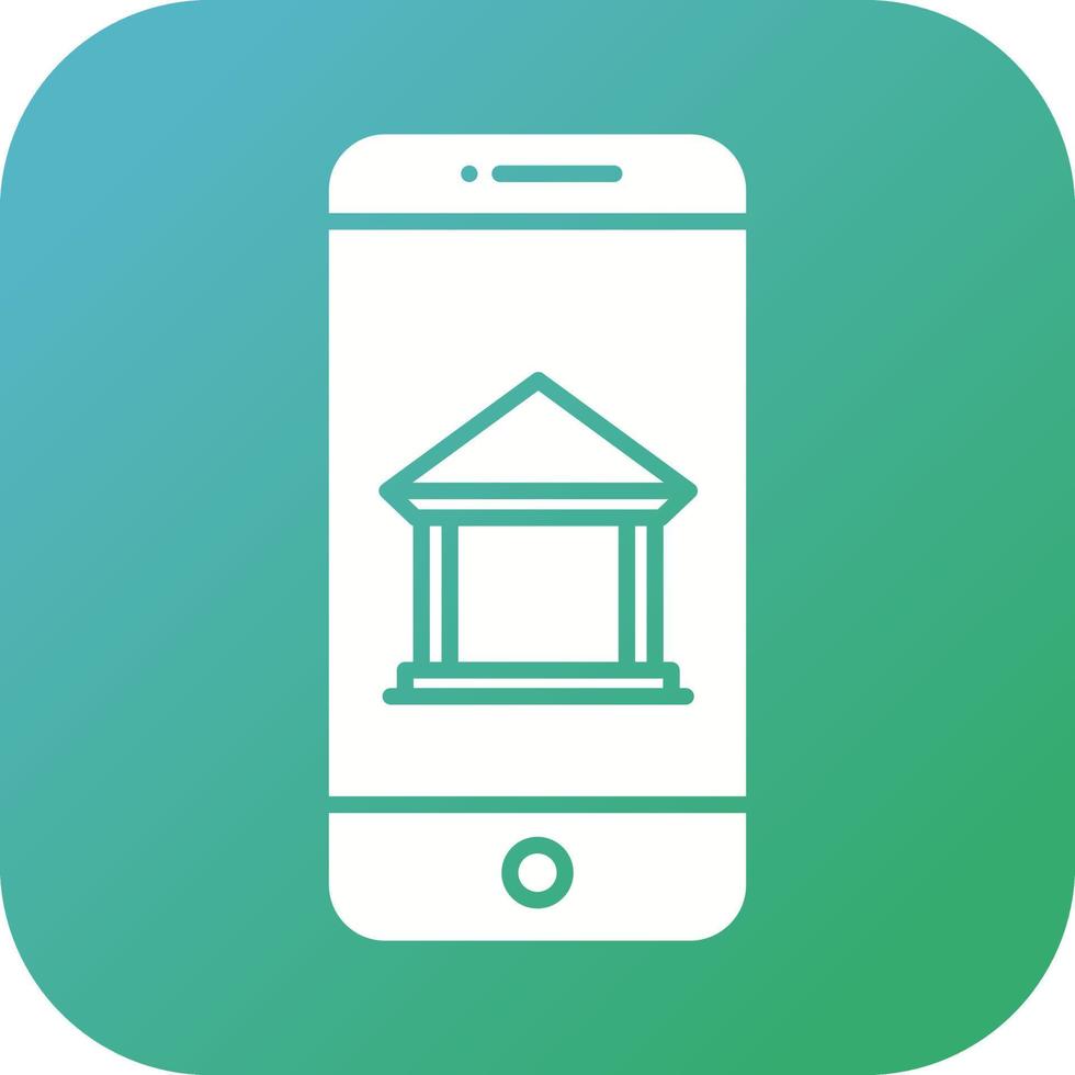 mobil bank vektor ikon