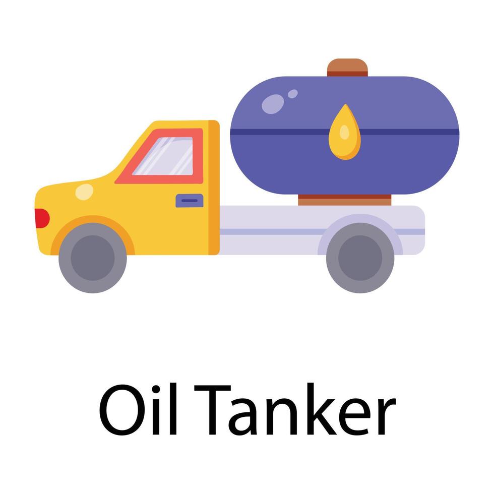 trendiger Öltanker vektor