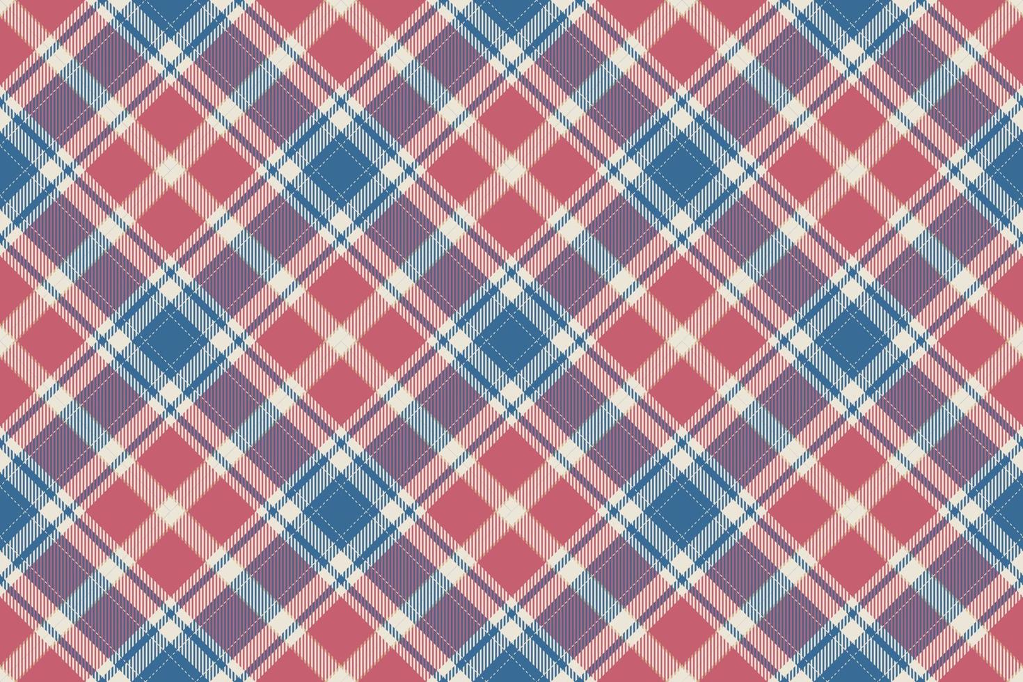 tartan schottland nahtloser karierter mustervektor. Retro-Hintergrundstoff. Vintage Check Farbe quadratische geometrische Textur. vektor