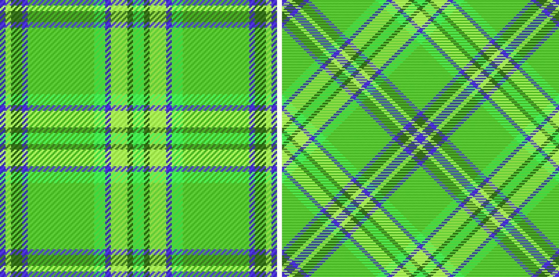 Textil mit Karomuster. karierter nahtloser Hintergrund. Stoff Tartan Textur Vektor. vektor