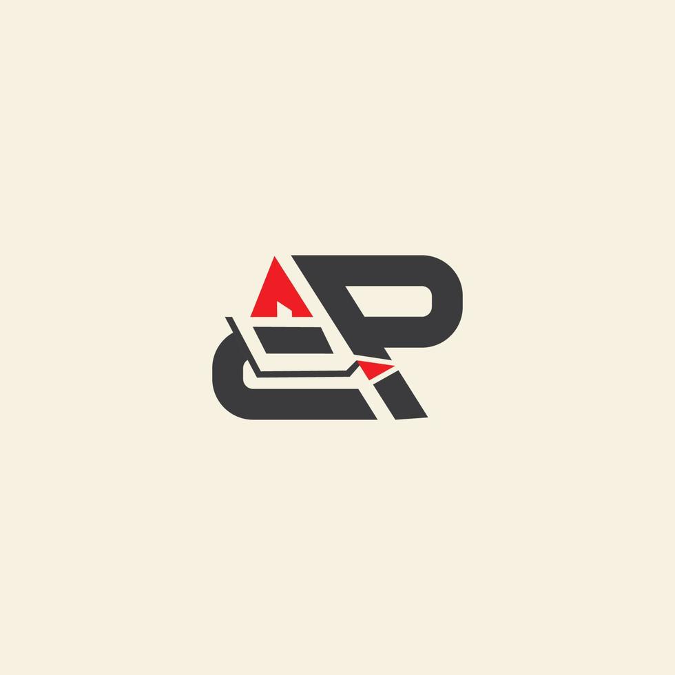 Buchstabe acp Logo Design Vorlage Vektor Illustration