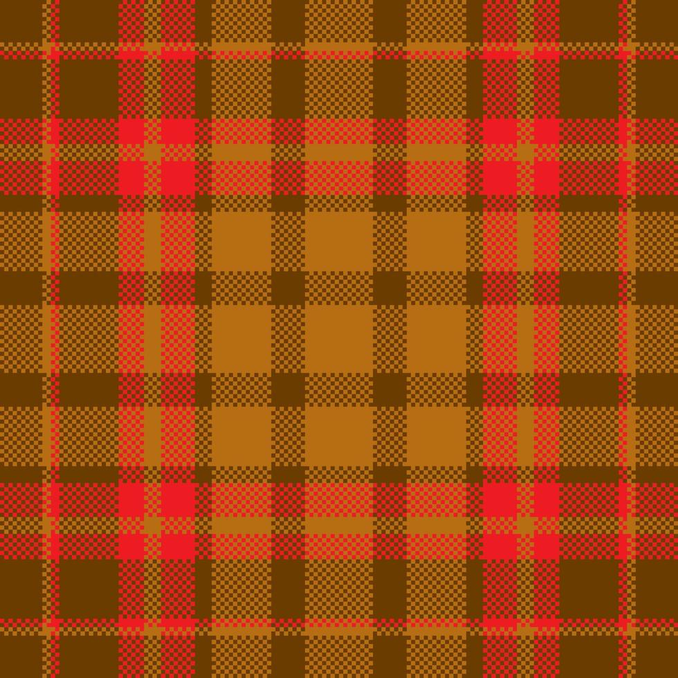 Pixel-Hintergrund-Vektor-Design. modernes, nahtloses Muster kariert. Stoff mit quadratischer Textur. Tartan Schottisches Textil. schönheit farbe madras verzierung. vektor