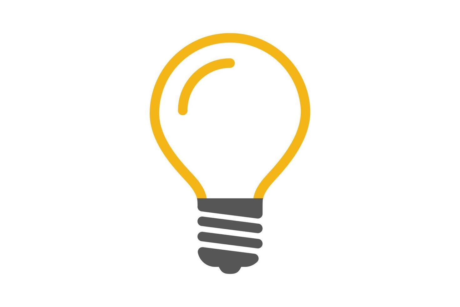 elektrisk ljus Glödlampa ikon. elektricitet lampa symbol. vektor belysning tecken.